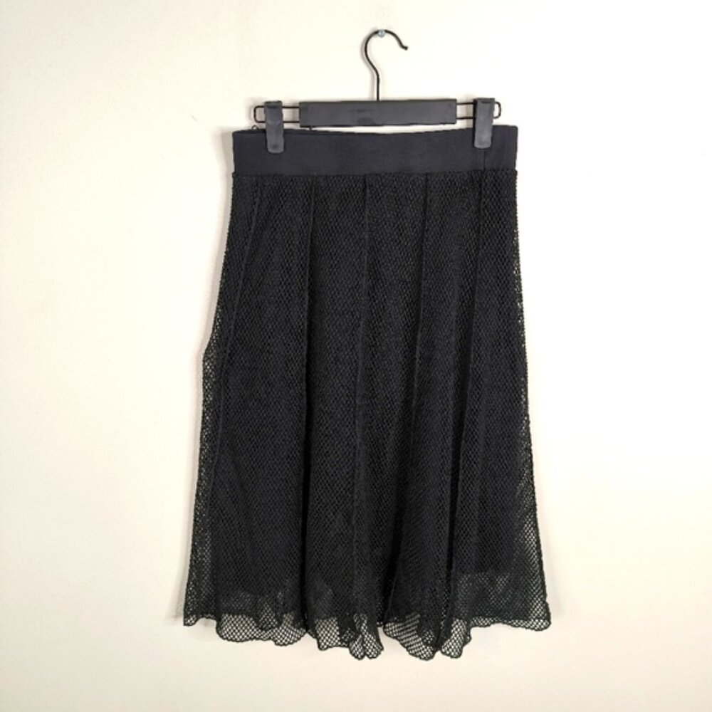 Lapis Whismigoth Whimsical Dark Fairy Cyberpunk Mesh Flowy Midi Skirt M